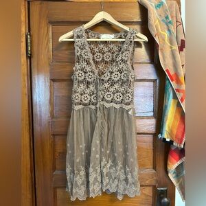 A’Reve - Boho Hippy Fairy Festival Cottage Core Coastal Cowgirl Lace Vest